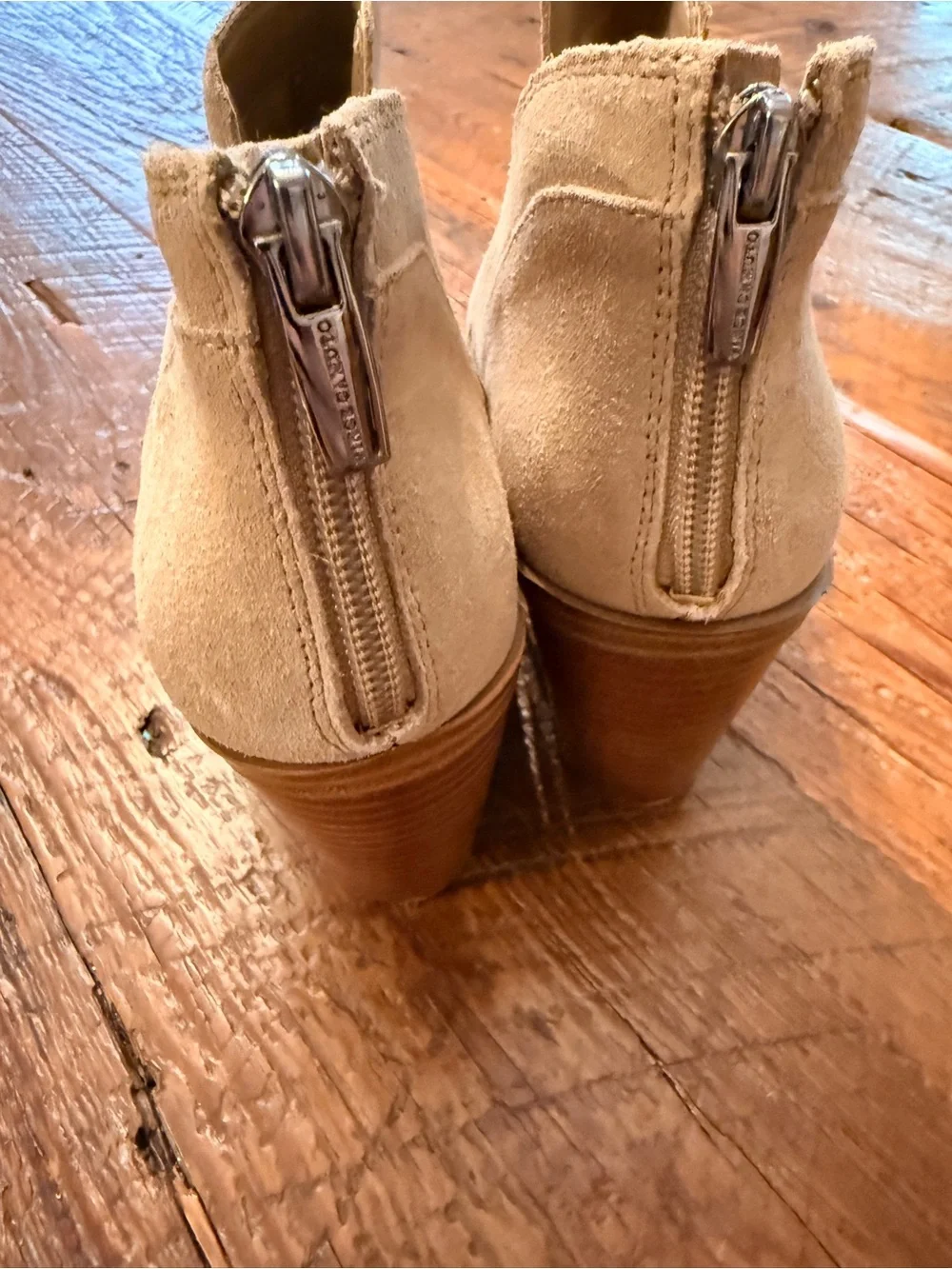 Vince Camuto Women’s Suede Ankle Boots in Beige